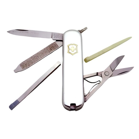 Tiffany & Co Victorinox Swiss Army Pocket Knife 925 Sterling Silver 750 18K Gold - Picture 3 of 7